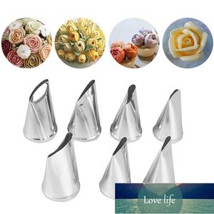 7Pcs Cake Decorating Tips Set Stainless steel Cream Icing Tulip petal mouth Rose Nozzle Pastry Tools Fondant Decorating Tools Factory price expert design Quality