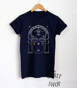 T shirts Gate av Moria Door Durin T shirt Lotrskjorta Tolkien Unisex Clothing Tee