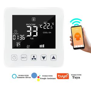 AC V A WIFI Thermostat Remote Control for Central Air Conditioning and Fan Coil Unit Smart Temperature Controller Regulator