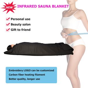 FAR INFRARED DIMAGRANTE SAUNA COPERTA terapia di riscaldamento Slim Bag SPA Peso per ridurre la macchina per la disintossicazione del corpo