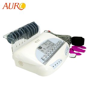 Free Shipping AURO 2019 Personal Russia Wave Electrodes EMS Muscle Stimulator Body Slimming Massage Machine with Best Results LY191203