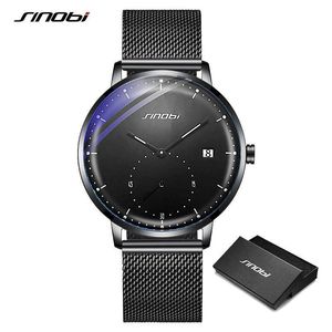 Sinobi Mens Klockor Top Märke Luxury Quartz Vattentät Armbandsur Ljusare Japan Rörelse Geneva Clock Relogio Masculino Q0524