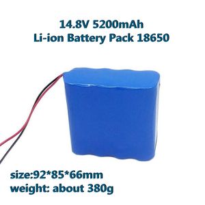 18650 Batteripaket hög kvalitet 12V 14.8V 5200mAh litiumjonbatteri 4s Li-ion Pouch Cell laddningsbart för scenlätt ljudvisuell fackla