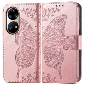 Butterfly Embossing Imprint Wallet Cases With Card Slot For Huawei P30 P40 P50 Mate 30 40 Pro Nova 9 8 7 6 Honor 20 30 50 Maimang 10 SE P Smart