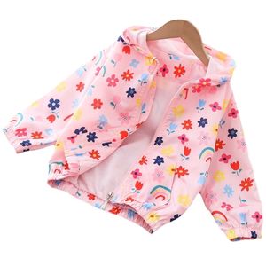 Lawadka Kids Jacket för tjejer Vår Höst Hooded Coats Cartoon Baby Boys Kläder Mode Barnens Ytterkläder Windbreaker 2-8T 211204