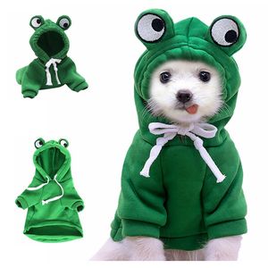 Dog Apparel Pet Clothes Cute Fruit Pattern Warm Sweater Puppy Jumpsuit Cat Pajamas Pets Soft Thickening Warmer Pup Shirt Dogs Hood257Z