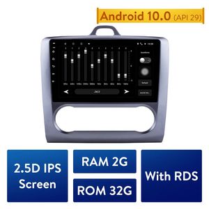 Touchscreen 4-Core Car DVD Radio Player para 2004-2011 Ford Focus Exi em com FM AUX Bluetooth 2din Android 10.0 GPS Navegação