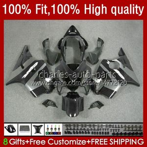 Injektion Svart Grå Mögel Fairings för Honda CBR 600 F4I FS CC F4 I 600F4I CBR600 F4I 04 05 06 07 55NO.42 CBR600F4I 600CC 2004 2005 2006 2007 CBR600FS 04-07 OEM BODY KIT