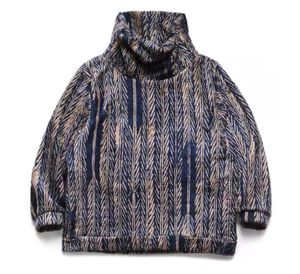 Мужские толстовки 20aw Kapital Hirata High Wollover Pullover Cashmere Flece перо с длинным рукавом свитер