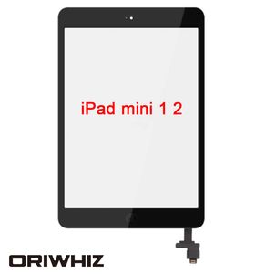 Touch screen per iPad mini 1 2 Digitizer Assembly IC pulsante home Cavo flessibile + adesivo adesivo