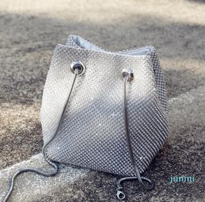 Designer- mulheres sacos diamante cristal balde bolsa messenger bloco de ombro bolsa de moda tendência selvagem moda saco