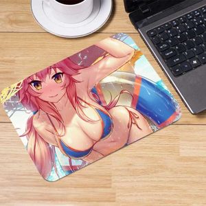 Wholesale small desk office for sale - Group buy Mouse Pads Wrist Rests Sexy Sunshine Girl Big Granny Square Pad Otaku Notebook Office Gamer Speed PC Computing Desk Small x18cm