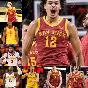 Iowa State Cyclones Basketbol Forması Izaiah Brockington Gabe Kalscheur Tyrese Hunter Aljaz Kunc Caleb Grill Tre Jackson Fred Hoiberg Gary Thompson Jeff Grayer