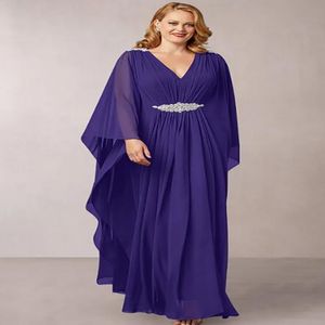 Elegante Plus Size Dubai vestido de noite 2021 com frisado árabe kaftan abaya festa formal vestidos sexy v pescoço chiffon vestidos de baile de vestígios roube de soirée mariage