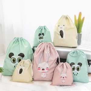 Clothing & Wardrobe Storage Printed Shoes Pouch Cartoon Pattern Clothes Drawstring Bag Portable Shoe Organizer For Travel