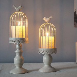 Presentes Birdcage Candle Holder, vintage vela titulares, vela de casamento Centralpiece para presente casa decoração acessórios 3n26 sh190924