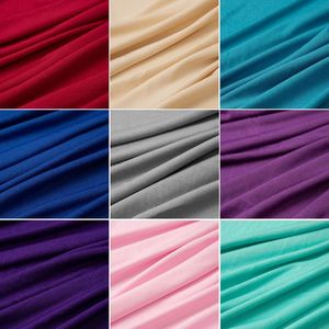 Fabric Way Stretch Microfiber Spandex Knit Lycra For Dress Black White Red Pink Blue By The Meter