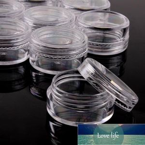 100pc 2/3/5g Sample Clear Cream Jar Mini Cosmetic Bottles Containers Transparent Pot For Nail Arts Small Clear Can Tin For Factory price expert design Quality Latest