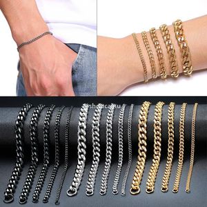 Wholesale solid gold rope chain bracelet for sale - Group buy Hot Selling mm Thick cm Long Solid Rope Chain Bracelet Gold Silver Plated Hip Hop Cuban Chain For Mens