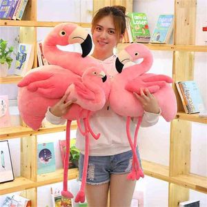 Animals Plush Toys Cute Swan Flamingo Ostrich Doll Stuffed Soft Ballet Crown Baby Kids Appease Toy Gift for Girl MR005 210728