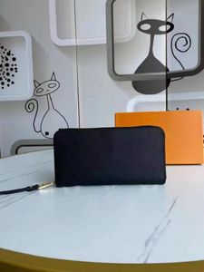 Klassisk högkvalitativ lyx designerplånbok dam mode plånböcker handväskor handväskor kreditkortshållare handväskor dragkedja myntväska med låda gratis frakt
