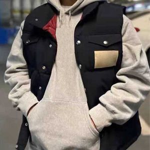 Erkek Moda Aşağı Yelek Erkek Hiphop Streetwear Parkas Kış Sıcak Rüzgar Geçirmez Klasik Stilleri 4 Versiyonlar Aşağı Palto