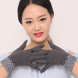 Fingerless handskar pekskärm 4 färg för att välja tjejer mode mjuk nyhet varm utomhushandske vinter handled mitten grossist