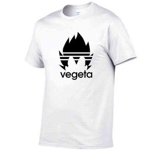 Lato Anime Drukuj Kobieta Mężczyźni Koszulki Goku Vegeta Śmieszne koszulki Mężczyźni Lato Bawełna Harajuku Krótki rękaw T-shirt G1203