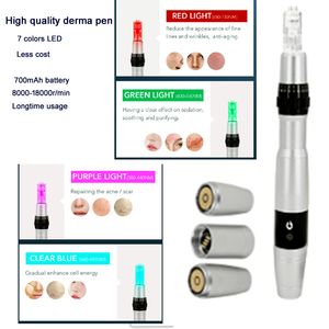 home beauty derma pen led photon lithium ion battery facial hong kong treatment wireless micro needle skin electric drpen for hair loss