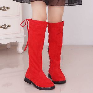 Boots Fashion Girls Children's Long Soft Knee High Kids Princess Shoes Autumn Winter Warm Toddler Botas D908 Y2210