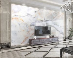 Home Decor 3D Wallpaper European Marble Paesaggio TV Sfondo Decorazione murale Decorazione murale Sfondo murale