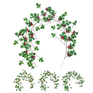 Fiori decorativi ghirlande artificiali Vine finta piccola margherita ghirlanda muro impianto Ivy per la decorazione per feste di nozze domestiche