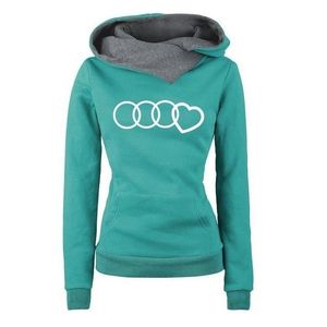 Kadınlar Kalp Baskılı Hoodie Kazak Yeni Sonbahar Kış Streetwear Hip Hop Bayan Hoodies Siyah Gri Yeşil Işık Mavi 201112