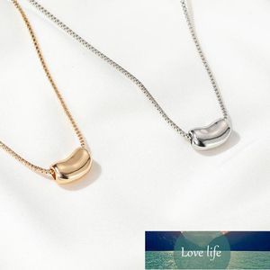 New Little Bean Necklace för Kvinnor Smycken Guld Silver Färg Halsband Pendants Ärt Clavicle Halsband Charms Smycken Choker Fabrikspris Expert Design Kvalitet