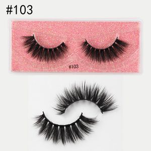 Soft Light Natural False Eyelashes Thick Curling Reusable Handmade 3D Fake Lashes Extensions Eye Makeup For Women Beauty Easy To Wear Cute Pink Packing DHL Free