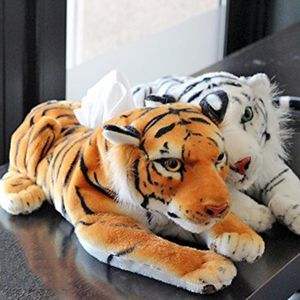 Wholesale toy tissue box for sale - Group buy Tissue Boxes Napkins Plush Simulation Leopard Tiger Toy Napkin Paper Holder Box Home Shop Car Office Decor Creative Gift