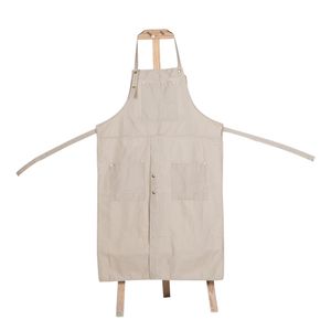 Pottery art apron adult canvas painting DIY ceramic sculpture mud-retaining overalls anti-oil and anti-fouling 137*64cm 210625