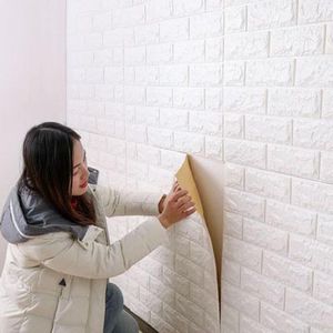 Wallpapers 3d Brick Wall Stickers Pvc Waterproof Home Decor For Living Room Kitchen Baby Rooms Diy Decorative