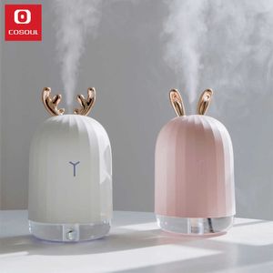 Luftfuktare Modevård för hud Essential Oljediffusor Nano Spray Fogger Mist Maker med LED Nattlampa Hem Office 210724