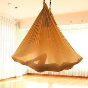 5*2.8m Fitness Yoga Stretch Belts Anti-Gravity Aerial Yoga Swing Sling Inversion Hammock for Platis Core Strength Exercise H1026