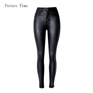 Fashion Women Jeans,fitting High Waist slim Skinny woman Jeans,Faux leather jeans,stretch Female jeans,pencil pants C1075 210720