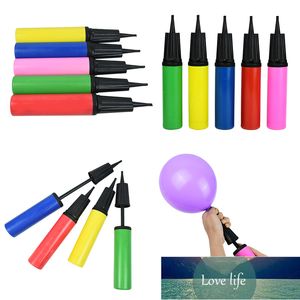 1pc ballongpump mini plast handhållen bollfest ballong inflator luftpump bärbar bröllopsfödelsedagsfest dekorverktyg fabrikspris expert design kvalitet senast