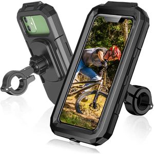 Car Waterproof Phone Case Bike Motorcycle Handlebar Rear View Mirror 3 to 6.8" Cellphone Mount Bag Motorbike Scooter Phone Stand