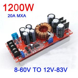 Integrated Circuits 1200W 20A DC-DC Converter Boost Power Supply Module 8-60V Step-up TO 12V-83V 24v 48V 19V 72V Voltage Regulated