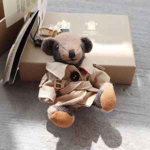 Kawaii Bag Charm Chain Vintage Cartoon Bear Toy Doll Car Ornaments for Best Friend Gift Keyring Women Accessories 2020 H0915