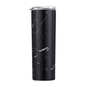 20oz skinny tumbler förseglade lock med halm vin kopp dubbelvägg dammsugare i rostfritt stål termosflaska bröllop giftwll2