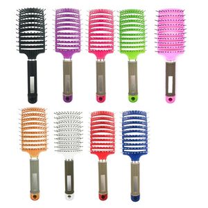 Wholesale wet curly hair resale online - Women Men Hair Scalp Massage Comb Fashion Grooming Sets Wet Curly Hair Brush Combs Hairdressing Anti static H1