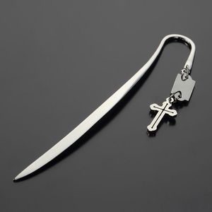 Bookmark Retro Vintage Cross Pendant Bookmarks Metal Alloy Document Book Mark Letter Opener Personifierad Present Bibel Tillbehör