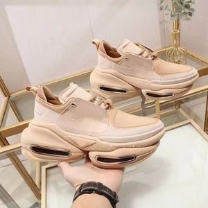 High quality leather womens official shoes spring and autumn new mens low top lace up thick bottom heel luxury designer platform original large size 34-46