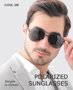 Occhiali da sole polarizzati da uomo classici in alluminio e magnesio occhiali da sole da guida full frame 4 colori 1306